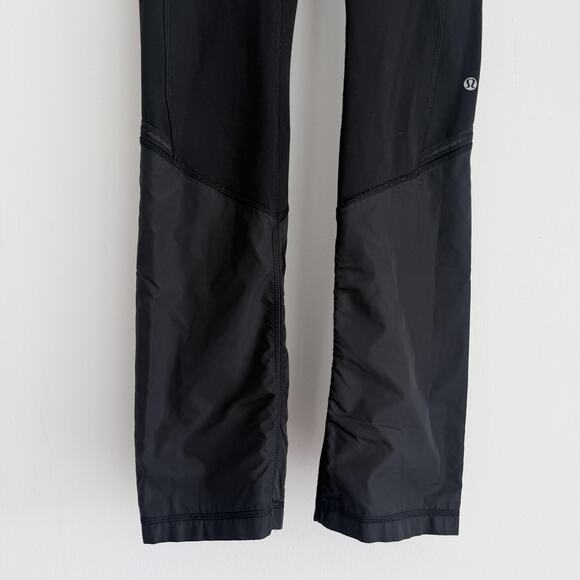 Lululemon Pants Womens 4 Black Violet Run Clear As Mud Low Rise Luxtreme Y2K - Picture 3 of 8